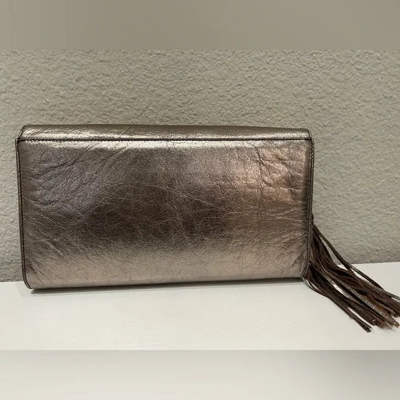 Valentino leather shoulder bag/crossbody/clutch - Bronze Metallic color - Picture 9 of 11